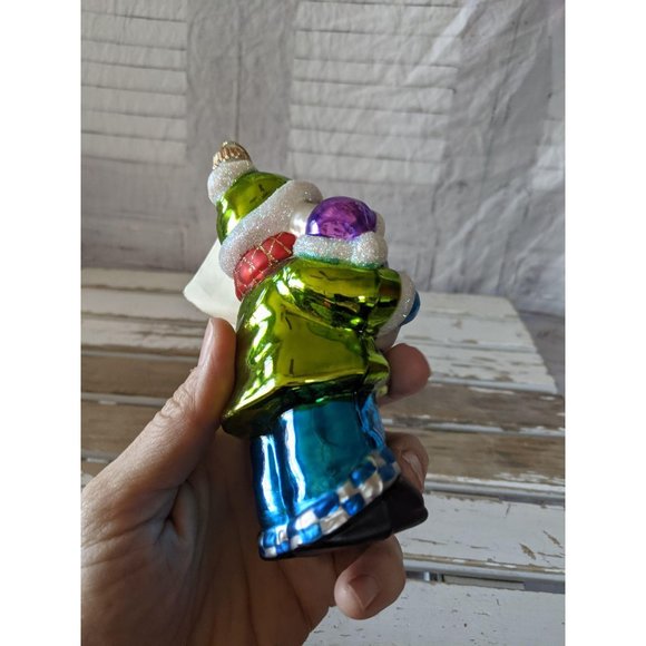 Vintage Marshall Field Eskimo Boy Snowman glass Ch - Picture 6 of 7